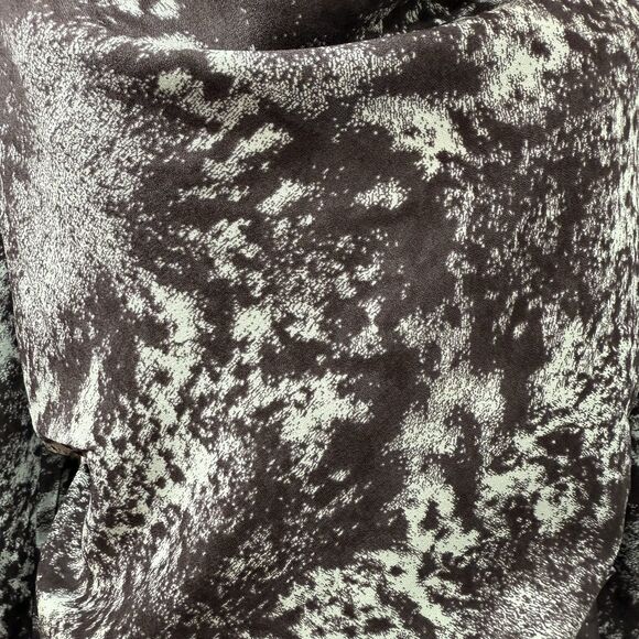 Open Edit Nordstrom Blouse Top M Cowl Neck Smocked Long Sleeve Teal Brown NWT$59 - Picture 5 of 11